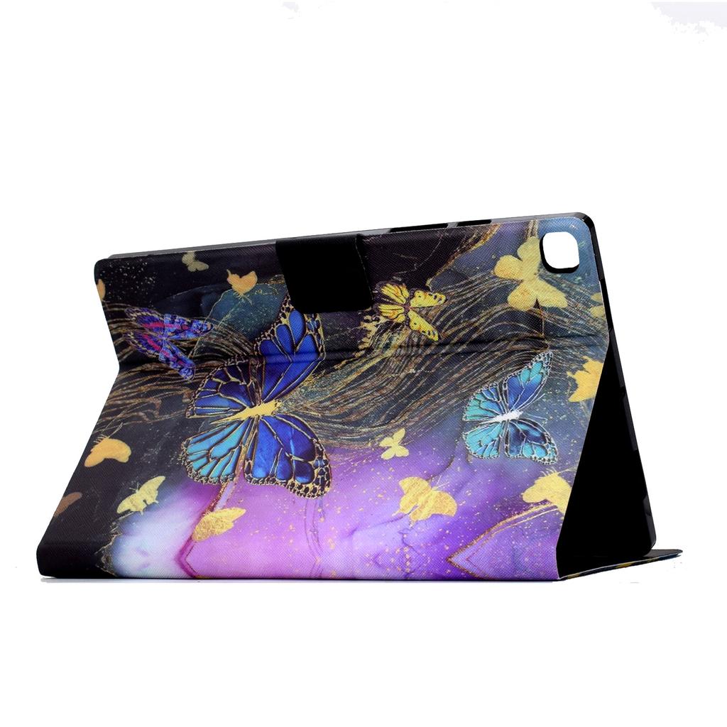 For Samsung Galaxy Tab A7 Lite 8.7-inch T220/T225 Tablet Case Pattern Printing Card Slot Leather Cover