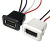 Waterproof USB 2.0 Female Charging Port for Desk Lamp or Precision Instrument with Cable