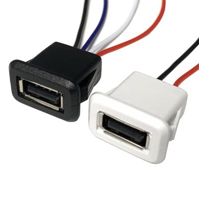 Wasserdichter USB 2.0 Buchse Ladeanschluss für Schreibtischlampe oder Präzisionsinstrument mit Kabel