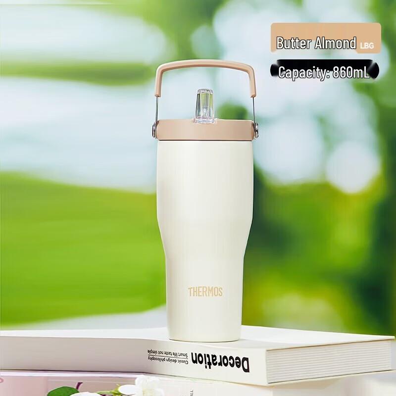 Thermos 860ml Insulated Water Bottle with Straw