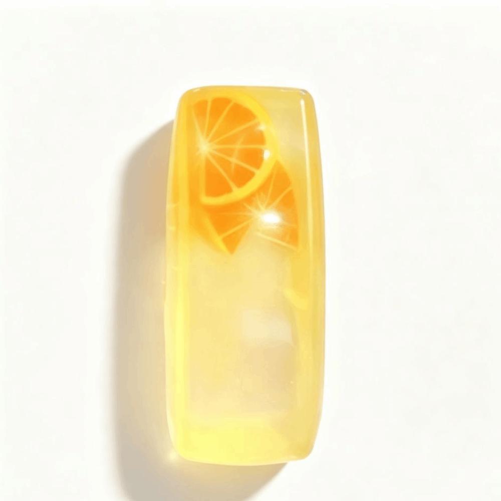 Transparent Reduce Pressure Toy Kawaii Fruit Ice Cube Squishy Toy Fruit Ice Cube Toy Desk Decor