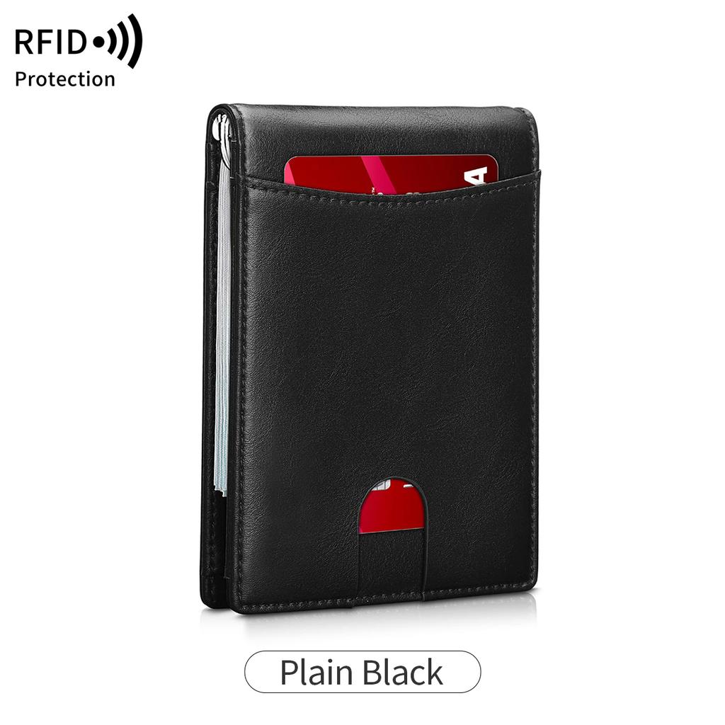 RFID Carbon Fiber Men's Wallet Multifunctional Ultra-thin Mini 7-card Slot/short Card Bag Large Capacity Portable Men's Wallet