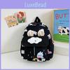 Unisex Kids Cartoon Backpack With Cartoon Rabbit Print And Ear Design For Kindergarten And Daily Travel