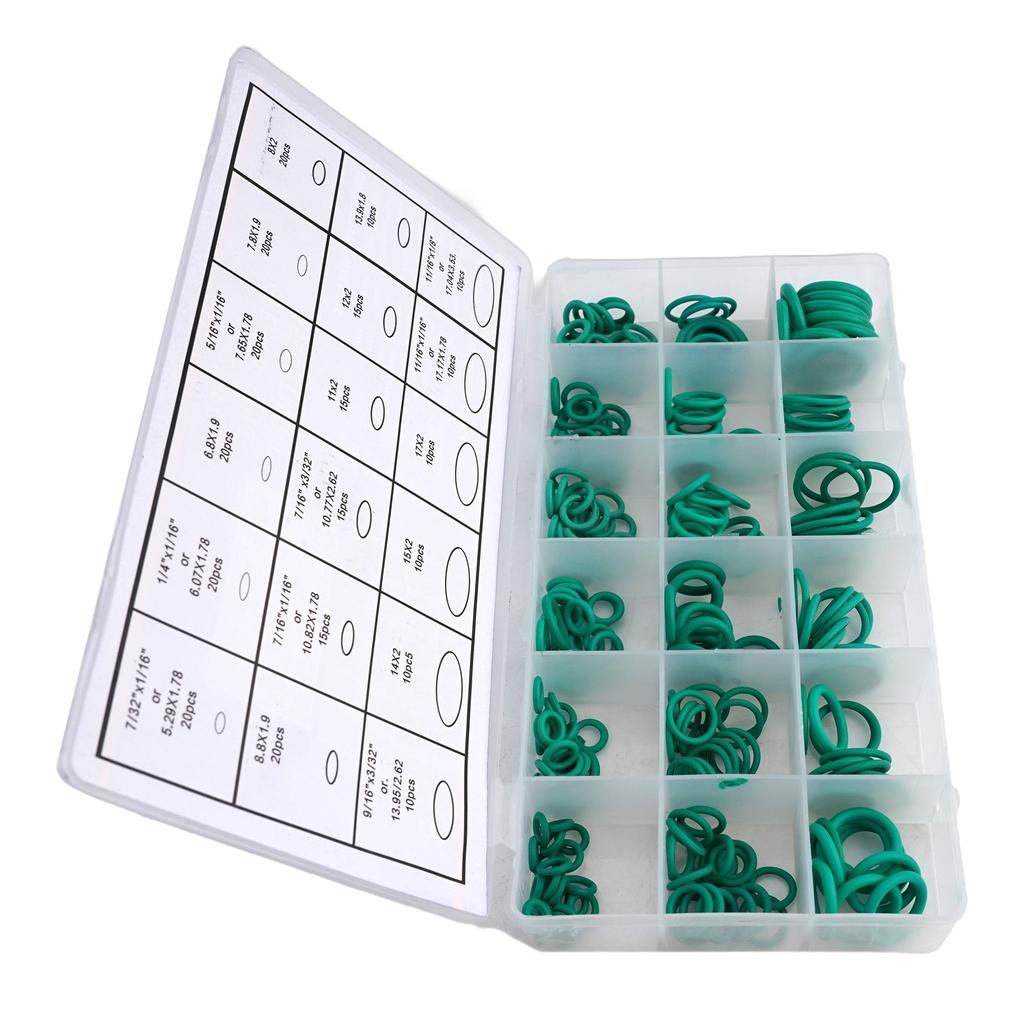 270 Adet Kauçuk O-Ring Contası Araba Klima Contası Sızdırmazlık Halkası Seti A/C Sistemi R134a AC Conta Rondela Seti