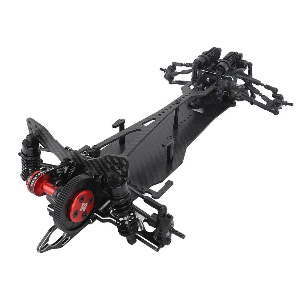 RC Carbon Fiber Frame Kit 265mm Wheelbase 110 Flat Sports Car Frame 110 Scale RC Car Spare Parts