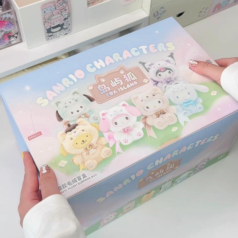 MINISO Fox Island Series Vinyl Blind Box MINISO Trendy Mystery Boxes Dolls Cute Birthday Gifts Table Decoration Surprise Bag Toy