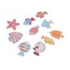 2 Sets rutschfeste Badewannenaufkleber, matt, bunt, Fische, selbstklebend, wasserdicht, schimmelfest, sicher für Babyparty, Badewannenaufkleber