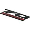 1pc 70th Anniversary Side Emblem 3D Badges Replacement for 2020-2024 C8 Corvette Genuine GM 70th (Black Red)