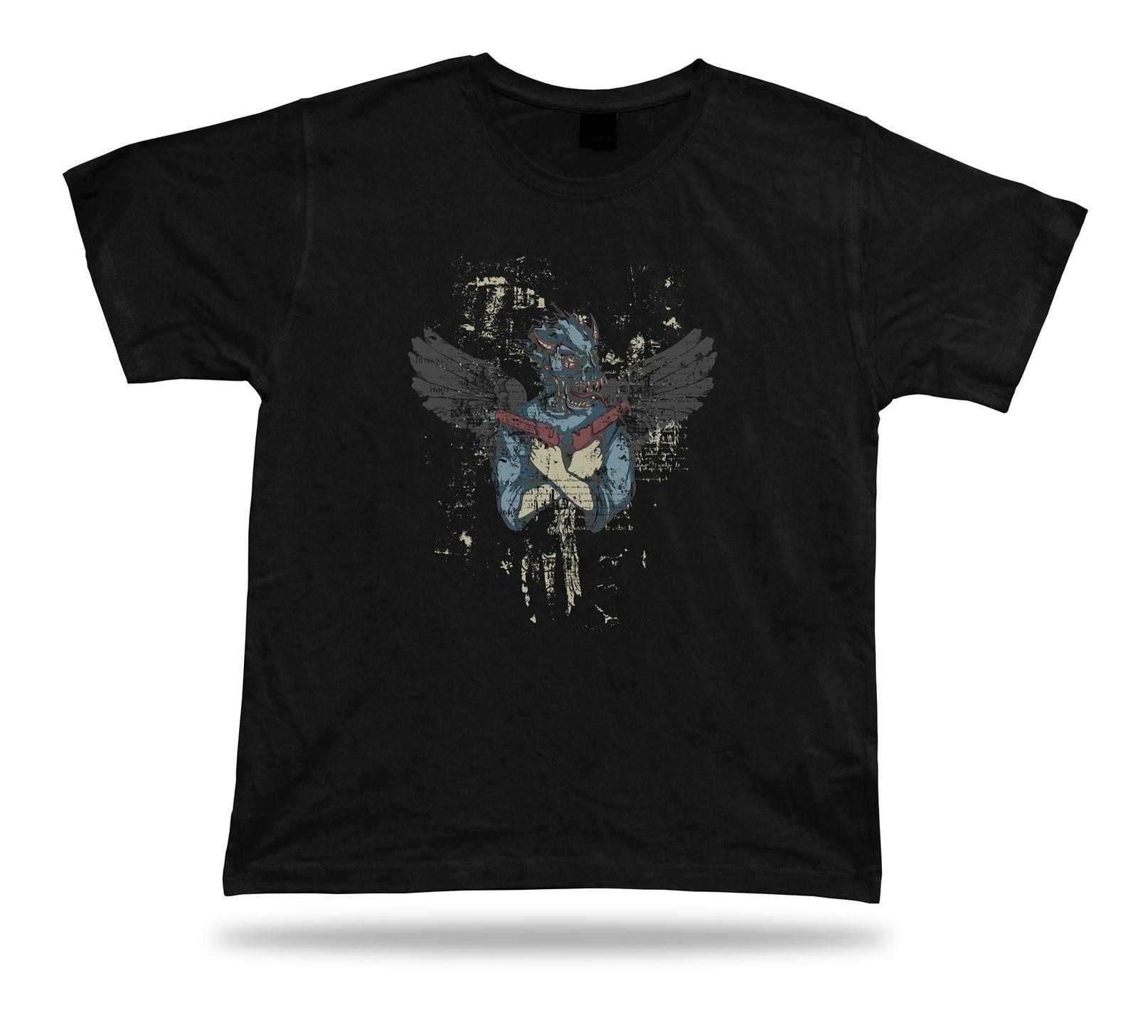 Monster Demon Evil Gun man T shirt idea unisex awesome cool apparel design S разноцветный