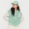 New MLB Velvet Jackets Unisex Light Mint 3AJPEC116-43MTL