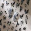 1pcs Butterfly Nail Stickers High Quality Sparkling Shell Light Nail Stickers Nail Art Decal Snakes Design Manicure Tools