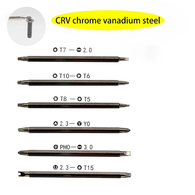 12 In 1 Screwdriver Set Magnetic Bit Cross Flat Shaped Screwdriver Head Multifunctional Precision Handheld Maintenance Tool Home