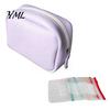 Portable Medication Case for Travel A8 Waterproof Pill Organizer with 7/14 Zippered Pouches, Small Pouch PU Leather Storage Travel, Loose Leaf Binder,