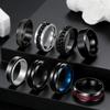 Men's Stainless Steel Rotating Decompression Chain Ring Set