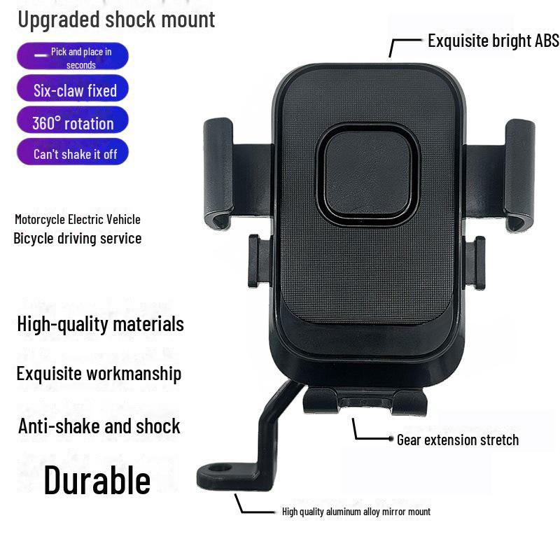 Multifunktions-Telefonhalter für Autos und Fahrräder: Verwendung für Elektrofahrzeuge, Motorräder, Fahrräder, Takeaways und Navigationssysteme