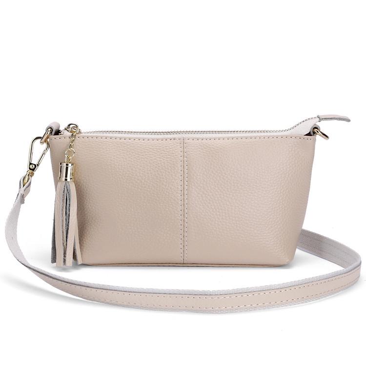 Dámská velkokapacitní kabelka a crossbody taška z pravé kůže v korejském stylu