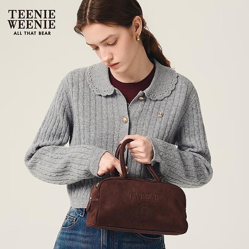 Teenie Weenie Women's Polo Collar Knit Cardigan