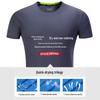 Quick-Dry Custom Round Neck T-Shirt - Printed Logo, Short-Sleeve Uniform for Work, Class, DIY, or Marathon Groups