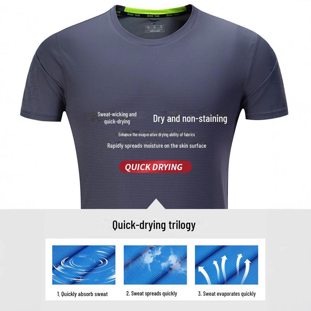 Rychleschnoucí tričko s kulatým výstřihem na zakázku - Tištěné logo, Uniforma s krátkým rukávem pro práci, třídu, DIY nebo maratonské skupiny