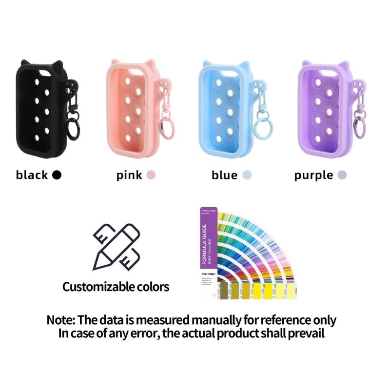 Universal Silicone Sleeve for Power Mist & Glow Mist Bottles Quick Install with Portable Hook Design Easy To Carry