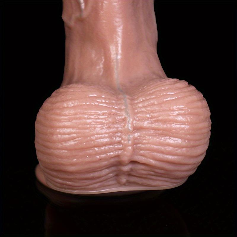 12,20 Zoll Realistischer Silikon-Dildo mit Starkem Saugfuß, Weicher Lebensechter Penis für Männer & Frauen, G-Punkt- und Analspiel, Sexspielzeug für Erwachsene