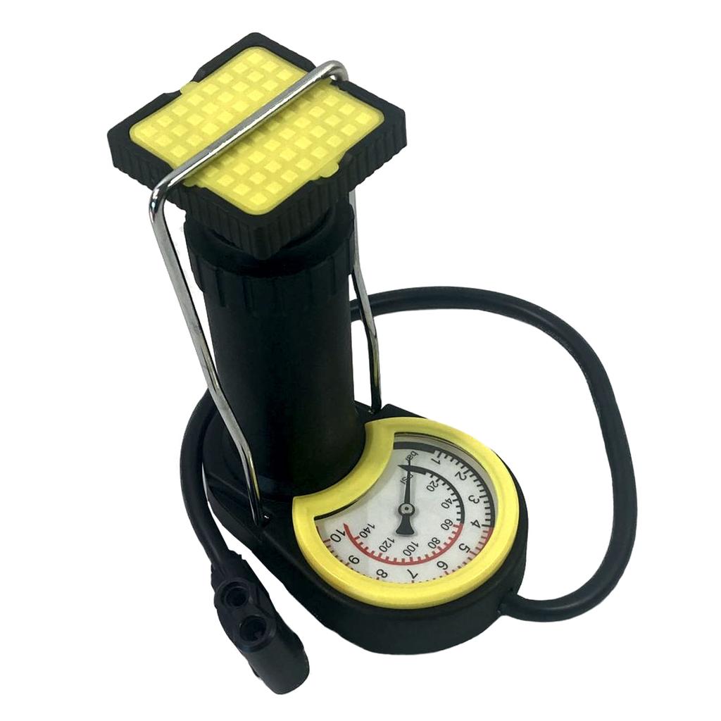 Mini foot pump for toy bikes, cars, and tips