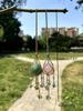 Colorful Natural DIY Crystal Car Hanging Ornament Catcher Decorations With Moon Star Pendant Jewelry