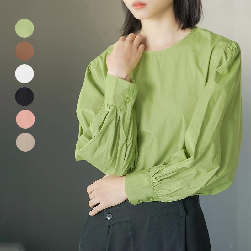 Spring Long Sleeved Shirt for Women Korean Version Loose Shirt for Women