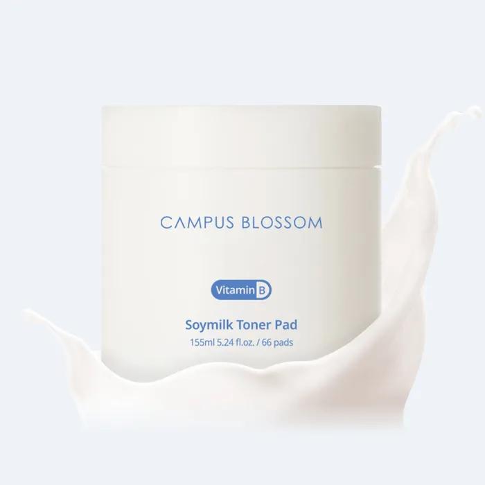 Non-irritating toner pad soy milk soybean vitamin B moisturizing soothing pad mildly acidic 66 sheets