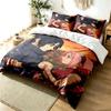 Naruto 3pc Duvet Cover Set Simple Modern Bedding Set Wrinkle Resistant Soft Fabric All Season Use a perfect gift
