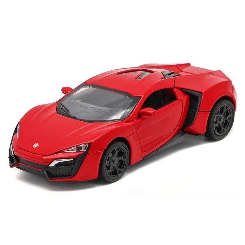 1/32 Simulated Alloy Laiken Sports Car Model Car, with Sound and Light Children's Toys, Boys' Holiday Gift Ornaments