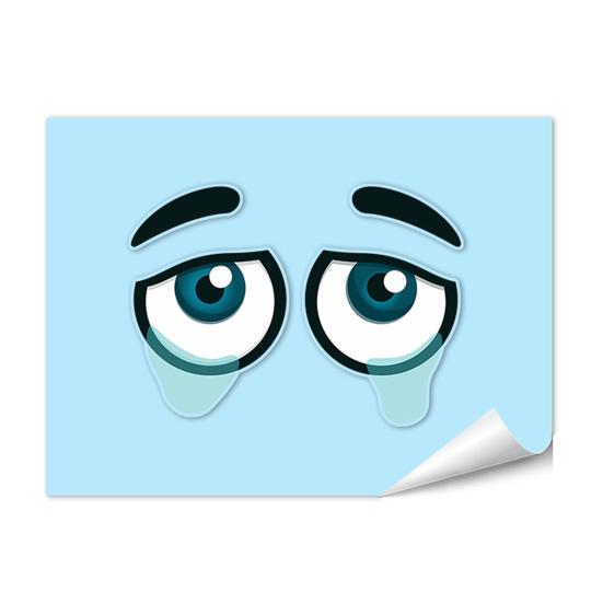 Luminous Eyes Toilet Stickers Removable Glow In The Dark Toilet Seat Cover Decals for Lavatory Bathroom Washroom