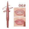 Dual Ended Lip Liner and Lipstick Pencil Retractable Design Long Lasting Smooth Application Waterproof Formula Suitable for Daily Use