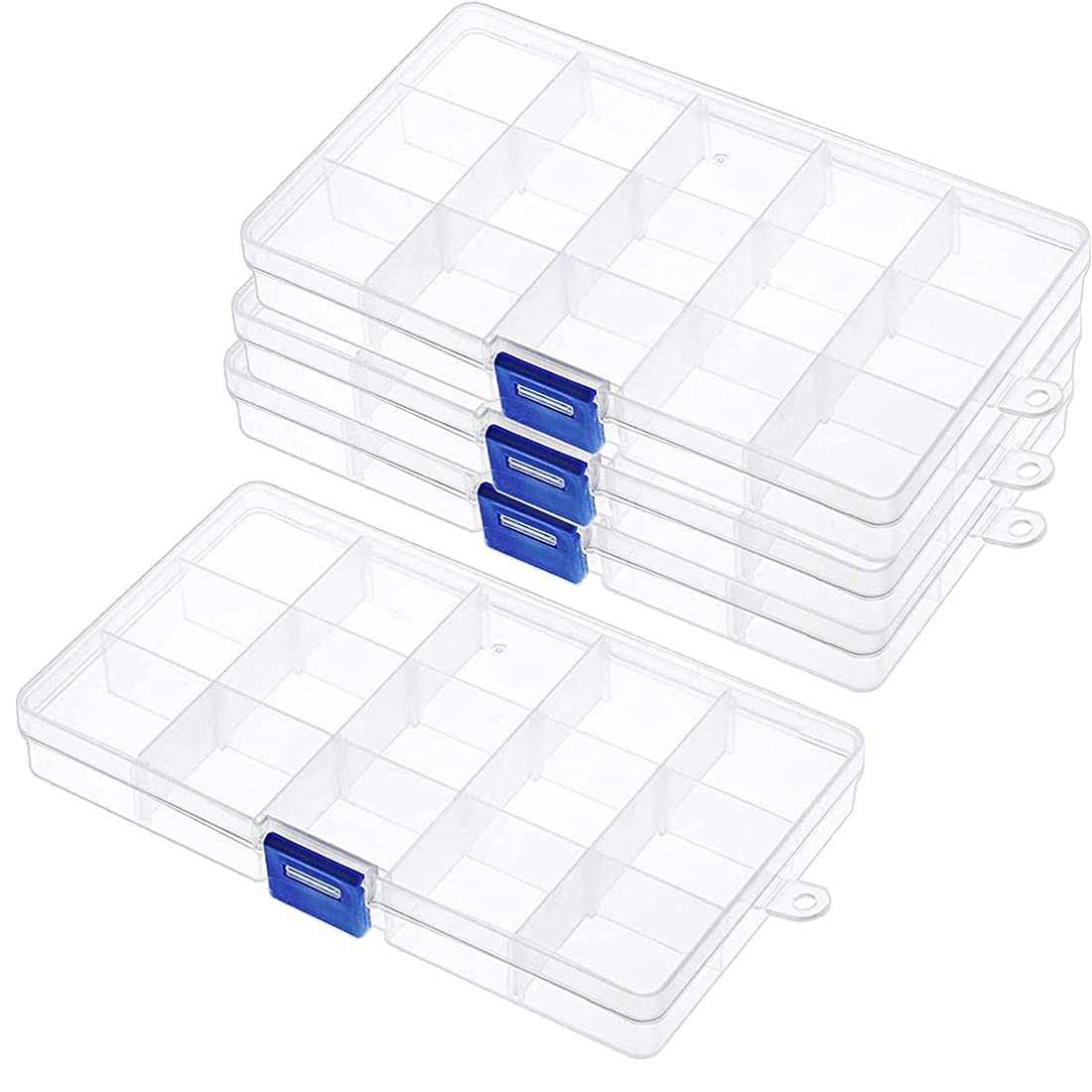 

Gebildet Set of 4 Transparent Storage Cases, Accessories, Parts, Storage Boxes, Plastic, Small Item Holders