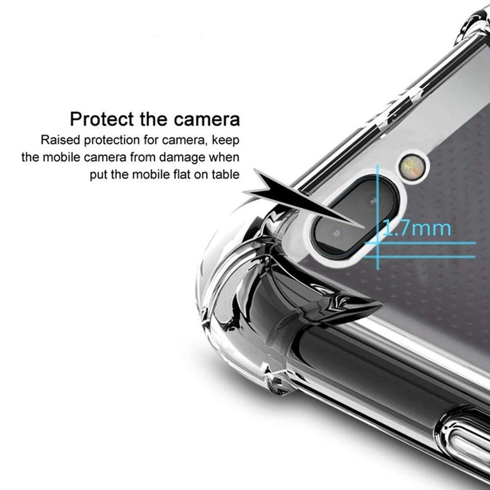 EUCAGR Pentru Blackberry Keyone Key 2 Two BBF100 Carcasă Transparentă TPU Silicon Airbag Capac Spate Moale Carcasă pentru Blackberry Key one Two