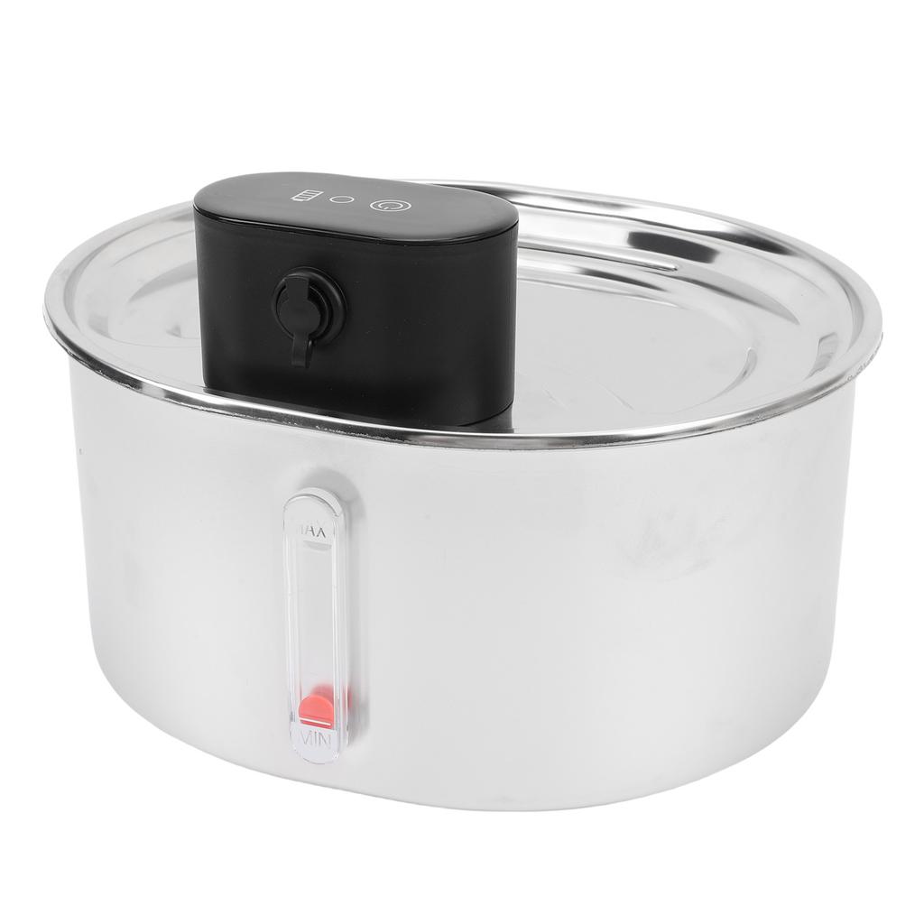 Pet Water Fountain with Motion Sensor 3.2L Rechargeable Water Electricity Separation Automatic Stainless Steel Cat