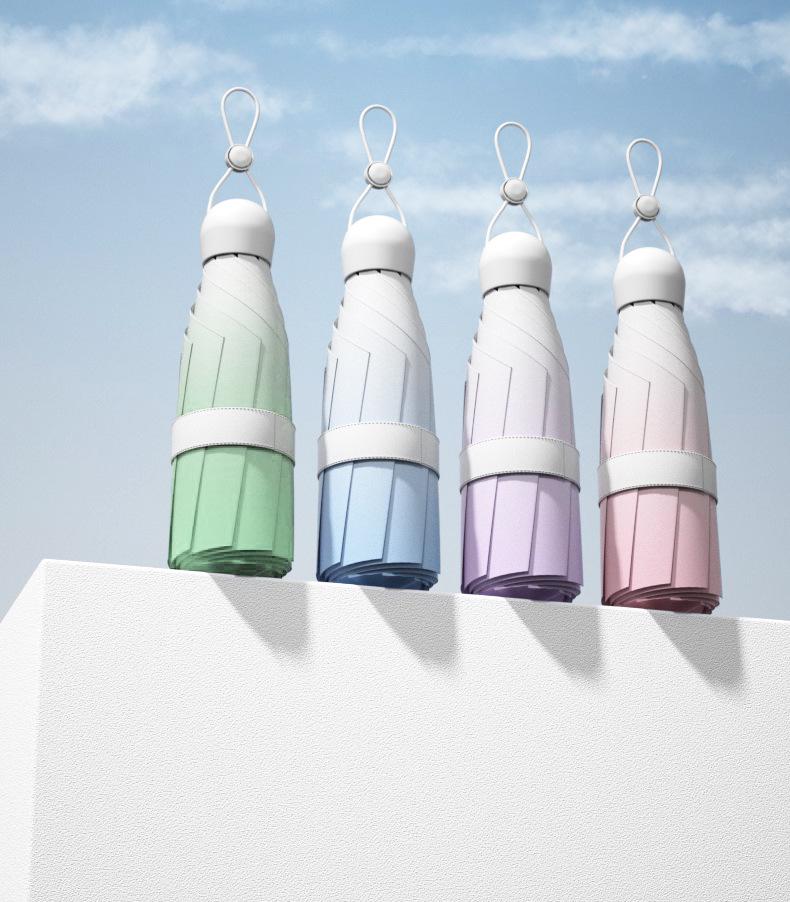 High-End Women's Folding Umbrella: Dual-Use for Sun and Rain, UV Protection, 50% Off Capsule Design