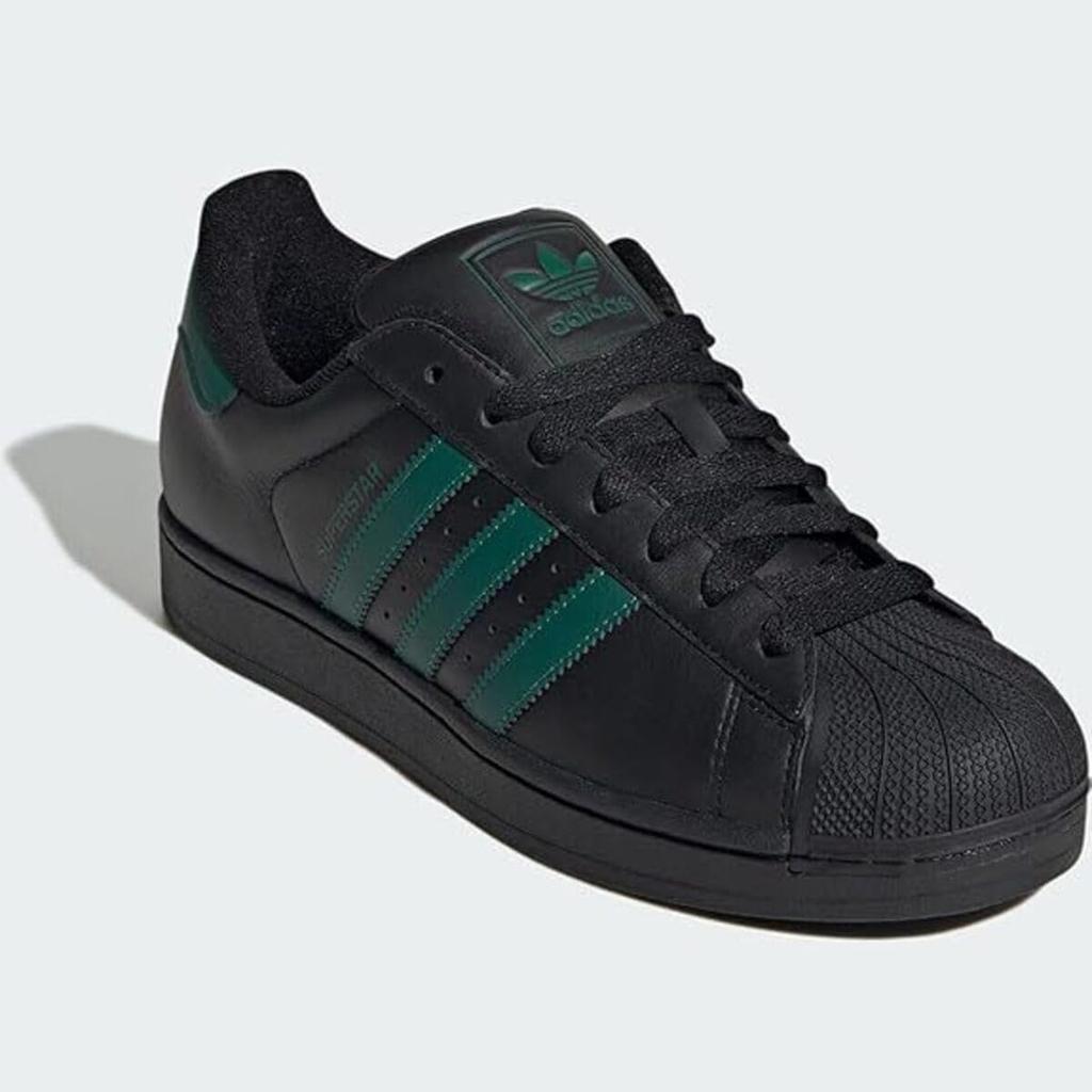 Adidas Superstar II Core Size JQ2311, Black/College Green/Core Black, 24.5cm