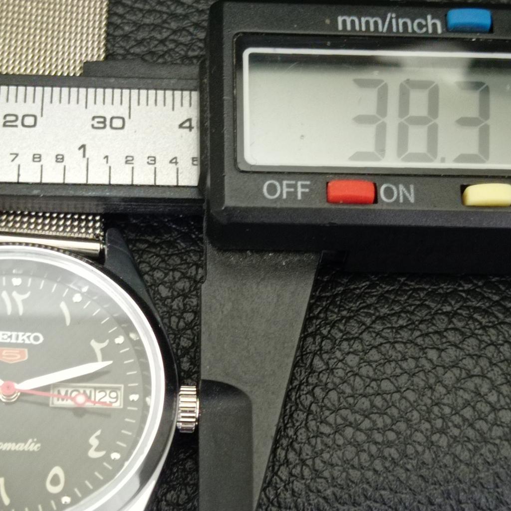 REFURBISHED SEIKO 5 AUTOMATIC 6309A VINTAGE JAPAN MENS BLACK WATCH a441183-4 Sk-a441183