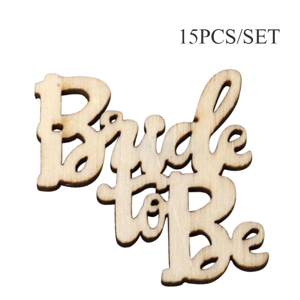 Buy 15pcs/set Vintage Rustic Style I DO Wooden Table Stand Sign