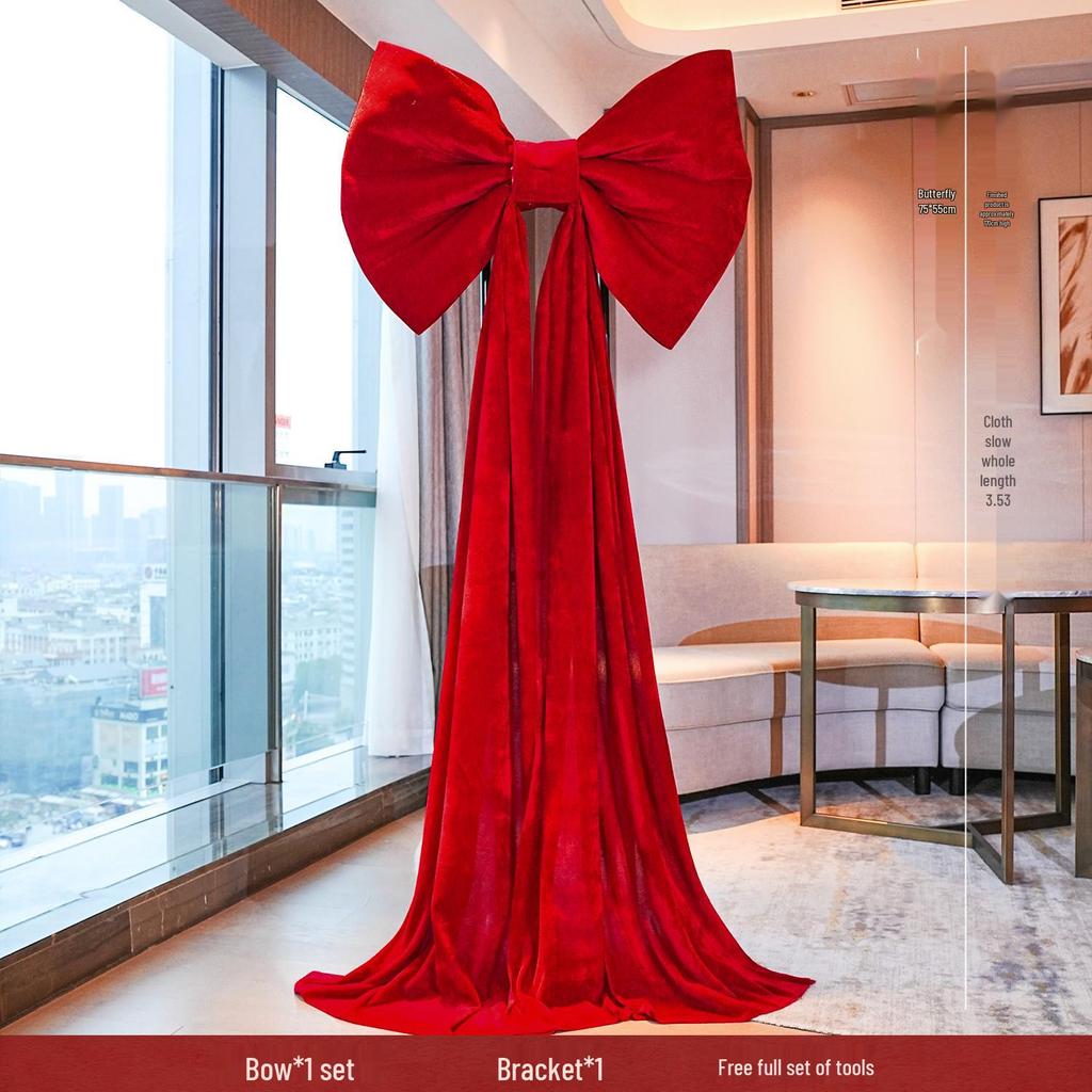 Wedding Decoration Set: Bridal Room, Engagement Banquet, Double Happiness & Large Bow
