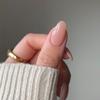 Teardrop Nude Wearable Manicure Nail Tips - Removable False Nails