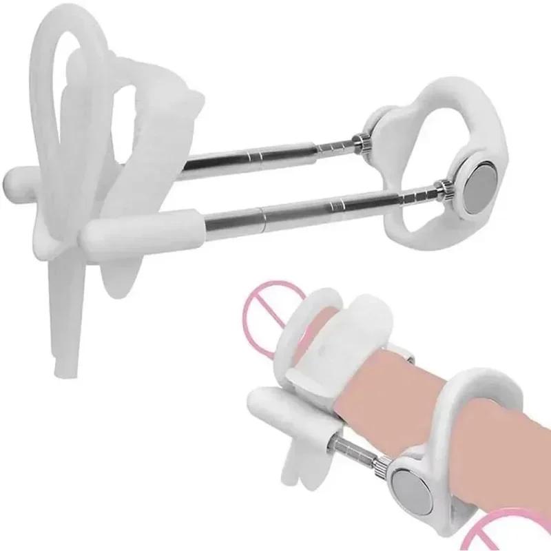 Penis Enlargement Stretch Clamp Extender Penis Stretching Exerciser Penisgrowth Traction Device for Men Portable Sport Train 18+