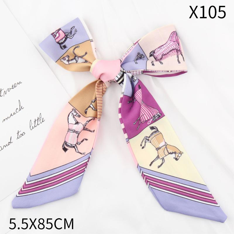 Seidentuch Schleife für Tasche Lang Vielseitig Streamer Gebundenes Haar Damenband Haarschmuck Stirnband