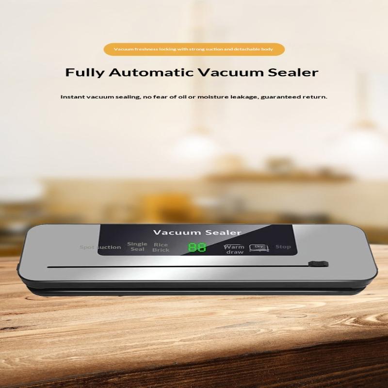 Vacuum Sealing Machine, Household Fully Automatic Food Vacuum Machine, Fresh-Keeping Plastic Sealing Vacuum Machine