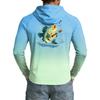 Men's UPF50+ Sun Protection Shirt Lightweight Stretch Long Sleeve Hooded Outdoor Fishing Sports Top with UV Blocking Fabric