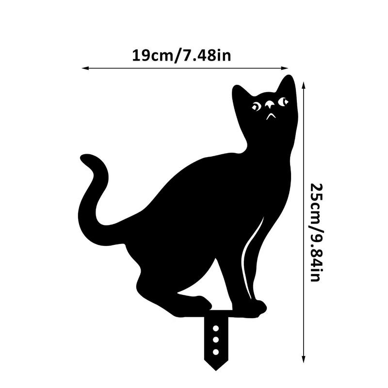 Acryl Katze Garten Dekorative Pflanzstecker Outdoor Gartendekor Haushaltssilhouette Pflanzstecker Für Höfe Garten Hauswaren Und Einrichtungsgegenstände