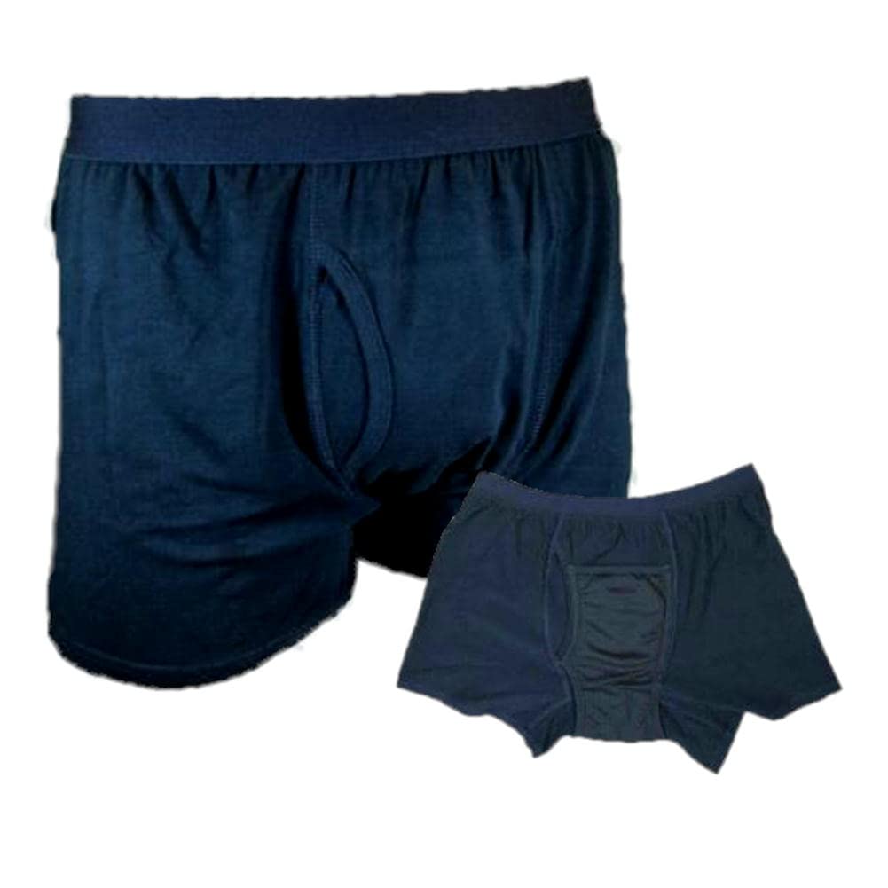 

Недержание Недержание Однотонные трусы-боксеры с обновленным большим размером 1 L Мужские прокладки, Впитывающие, Прокладки, Подкладка того же цвета, Легкие, (военно-морской флот