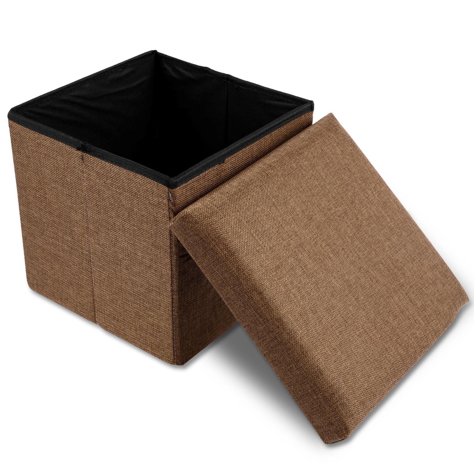 

Складной табурет для хранения вещей, удобный табурет с подставкой для ног, многофункциональный органайзер для продуктов, воздухопроницаемый и влагостойкий контейнер для хранения 30x30 см