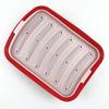 1Pcs Silicone Sausage Mold 6-cavity Homemade Ice Loaf Candy Chocolate Tray Mold DIY Hot Dog Egg Sausage Baking Mold with Lid